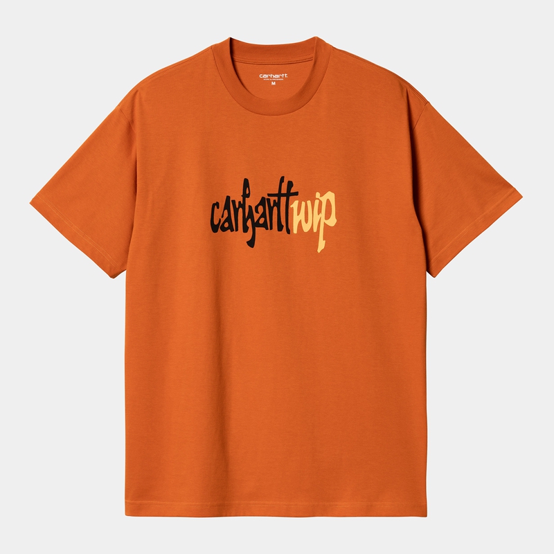 Carhartt Brush WIP Tişört Erkek Turuncu | JTF-183259