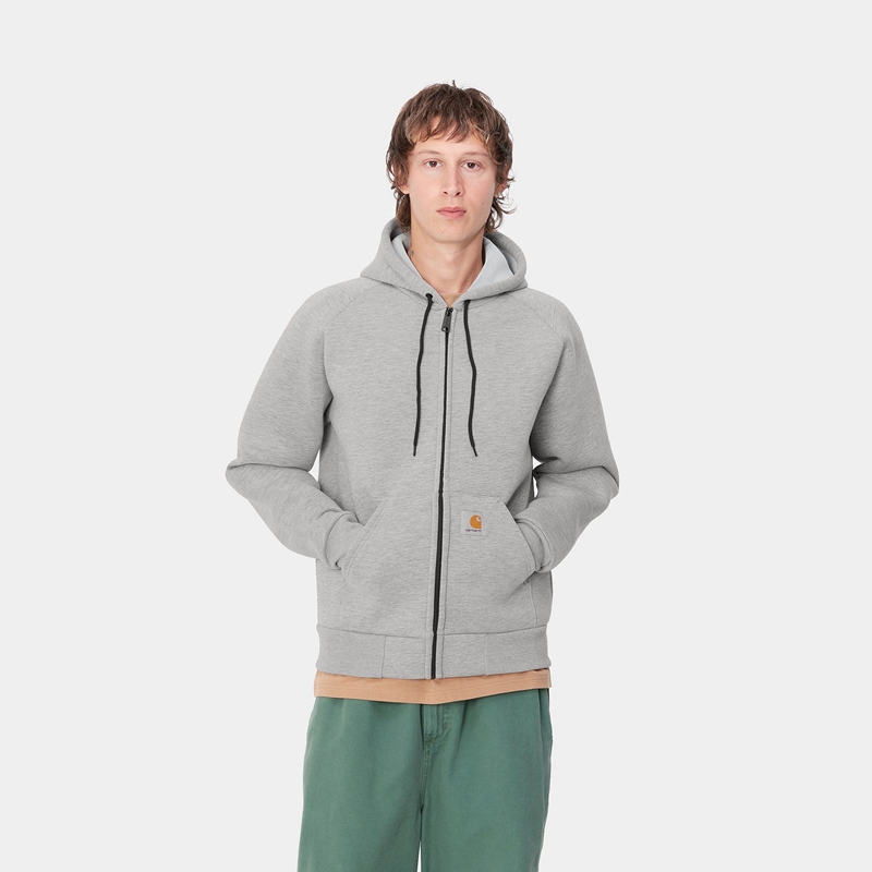 Carhartt Car-Lux Hooded Ceket Erkek Gri | PLZ-429375