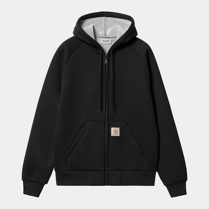 Carhartt Car-Lux Hooded Ceket Erkek Siyah | ASE-548103