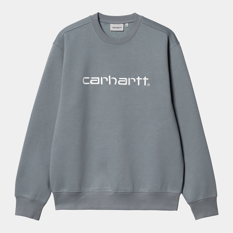 Carhartt Carhartt Sweatshirt Erkek Gri | KQD-759346