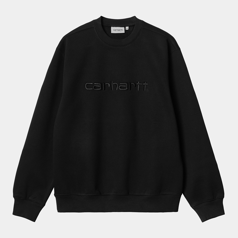 Carhartt Carhartt Sweatshirt Erkek Siyah | TXS-017592