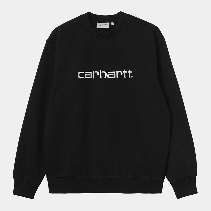 Carhartt Carhartt Sweatshirt Erkek Siyah | EHT-841072