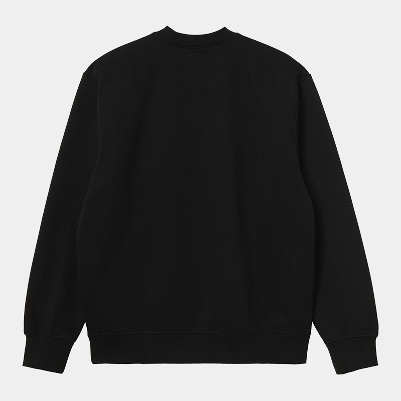 Carhartt Carhartt Sweatshirt Erkek Siyah | EHT-841072