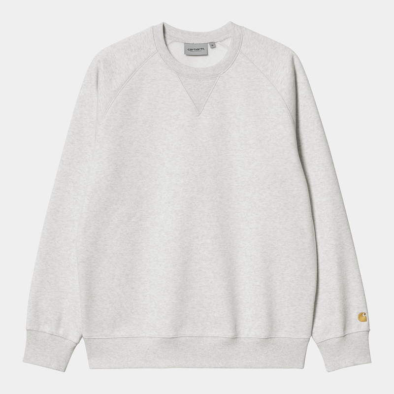 Carhartt Chase Sweatshirt Erkek Gri | QTA-298501