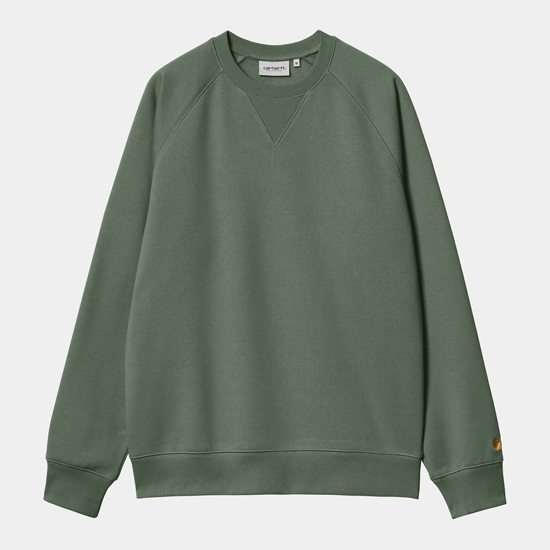 Carhartt Chase Sweatshirt Erkek Yeşil | MCB-657930