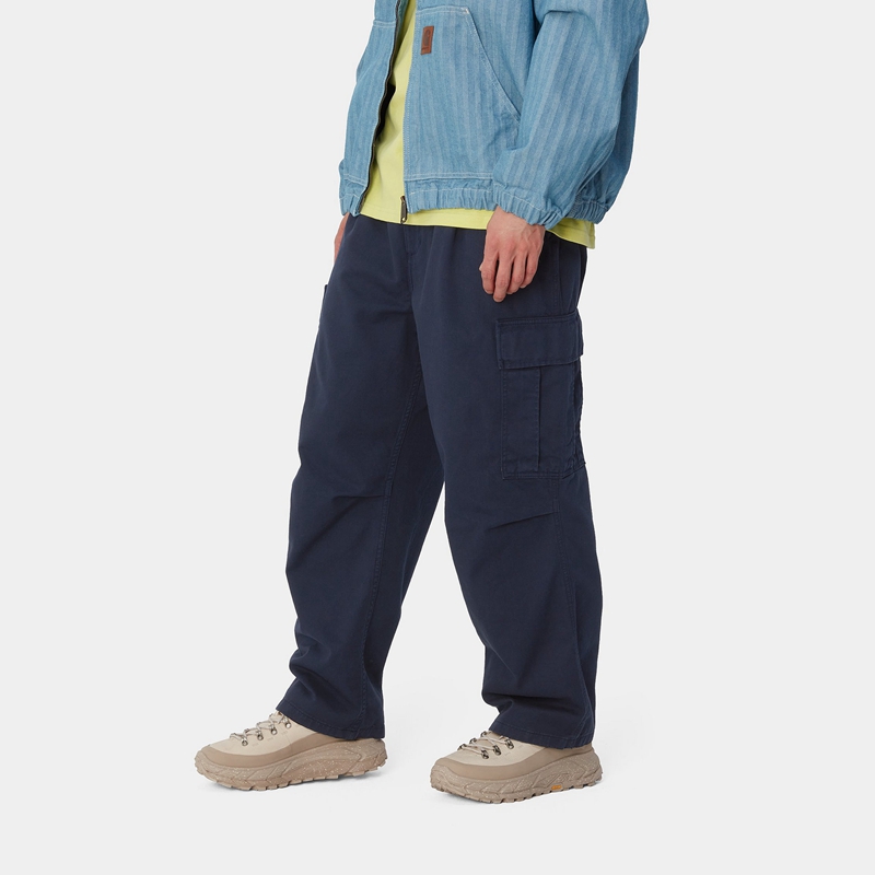 Carhartt Cole Kargo Pantolon Erkek Lacivert | FEV-865302