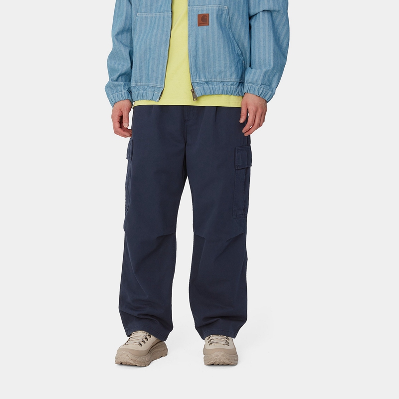 Carhartt Cole Kargo Pantolon Erkek Lacivert | FEV-865302