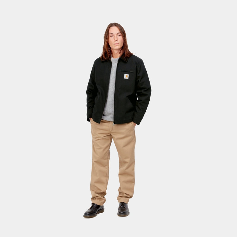 Carhartt Detroit Kışlık Ceketler Erkek Siyah | QXZ-369514