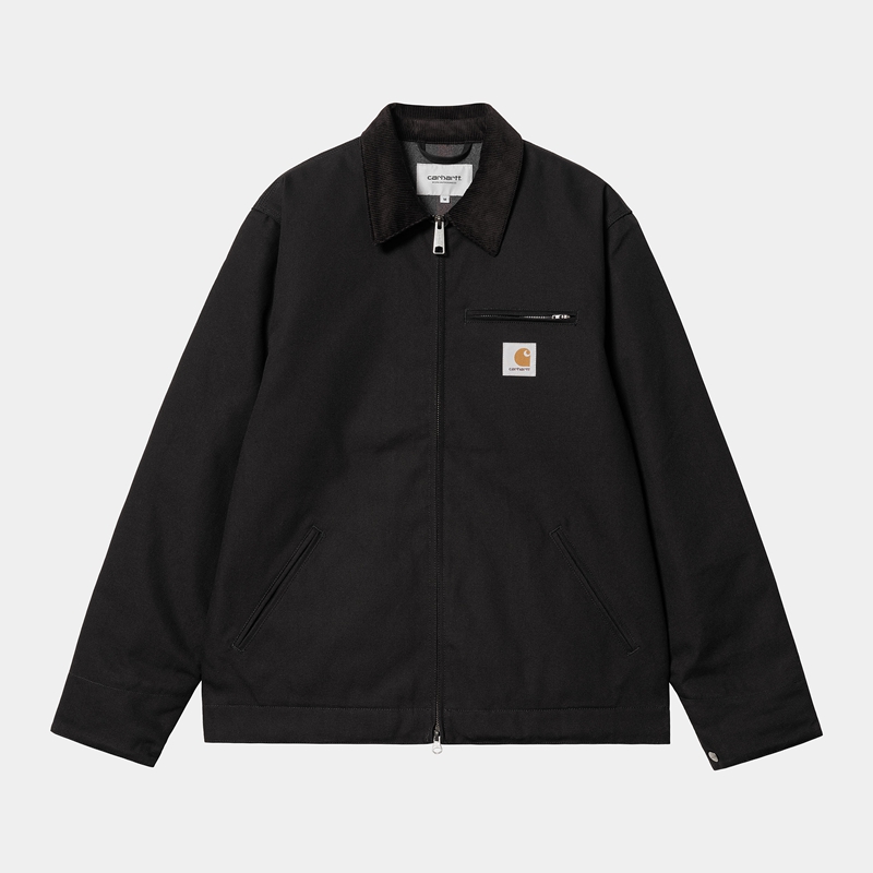 Carhartt Detroit Kışlık Ceketler Erkek Siyah | QXZ-369514