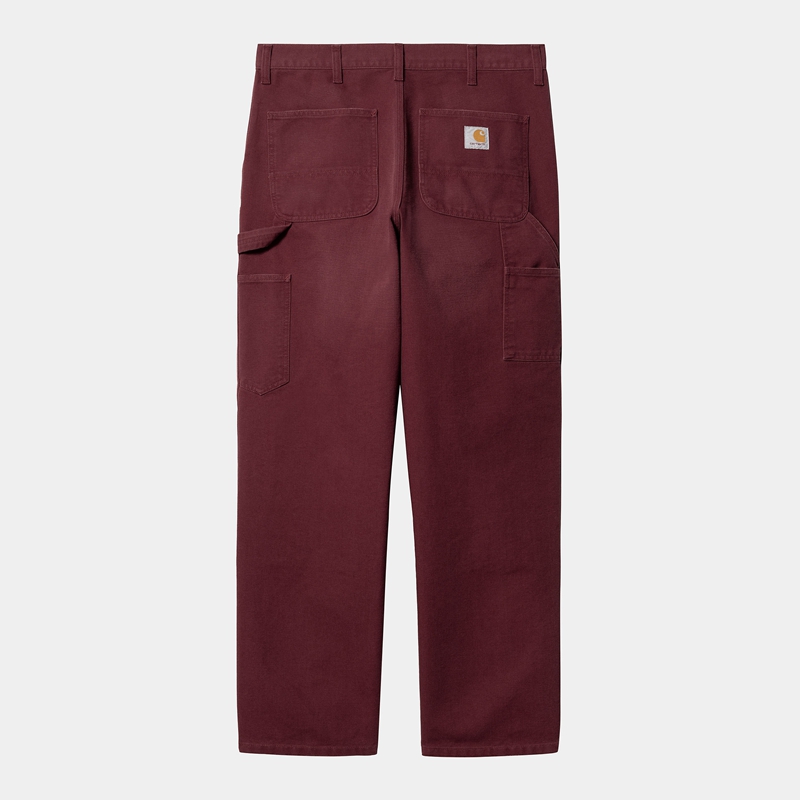 Carhartt Double Knee Pantolon Erkek Bordo | CQG-941853