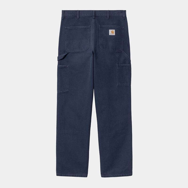 Carhartt Double Knee Pantolon Erkek Koyu Mavi | GZJ-740581