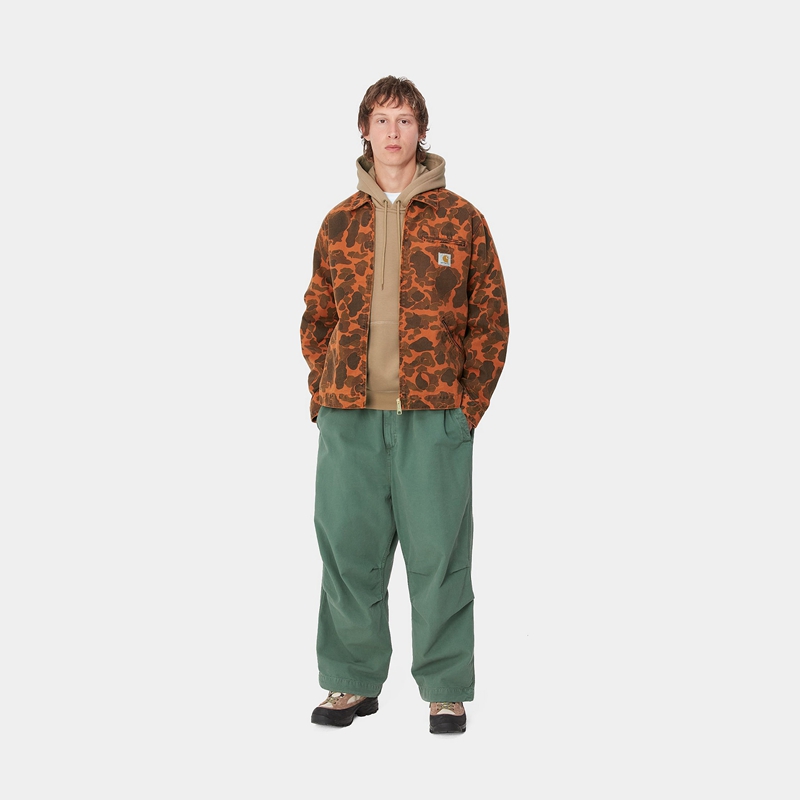 Carhartt Duck Detroit Ceket Erkek Koyu Kahverengi | YMA-704195