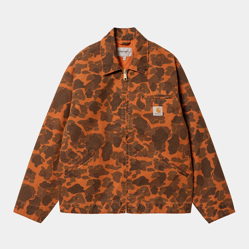 Carhartt Duck Detroit Ceket Erkek Koyu Kahverengi | YMA-704195