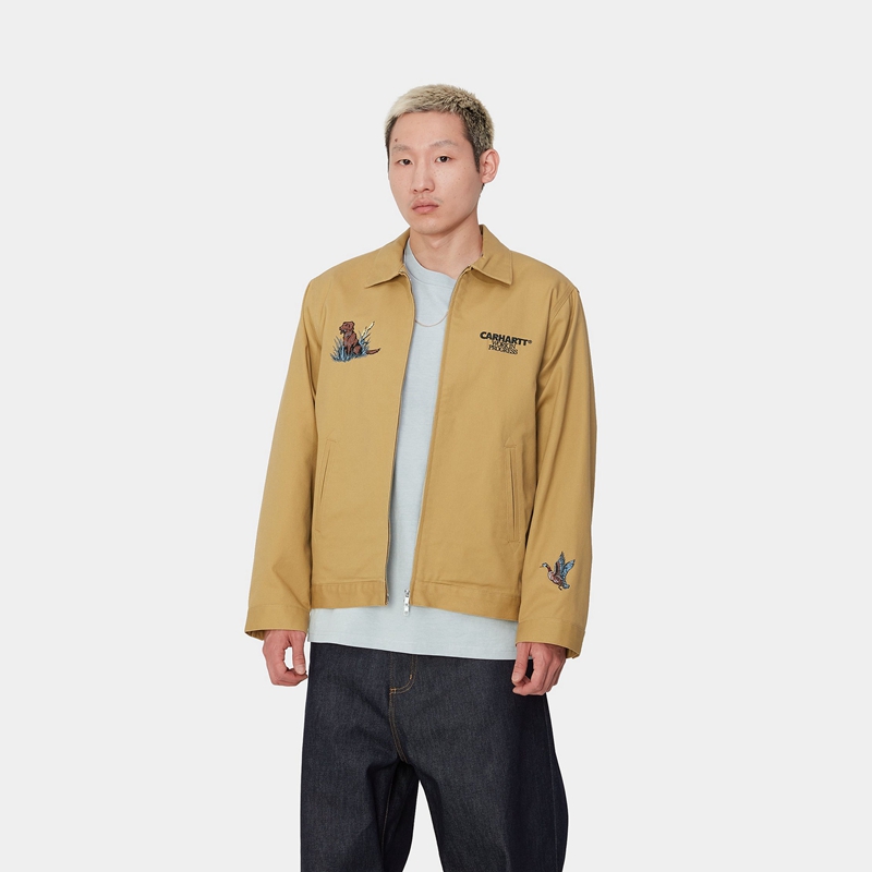 Carhartt Ducks Ceket Erkek Haki | WAN-390471