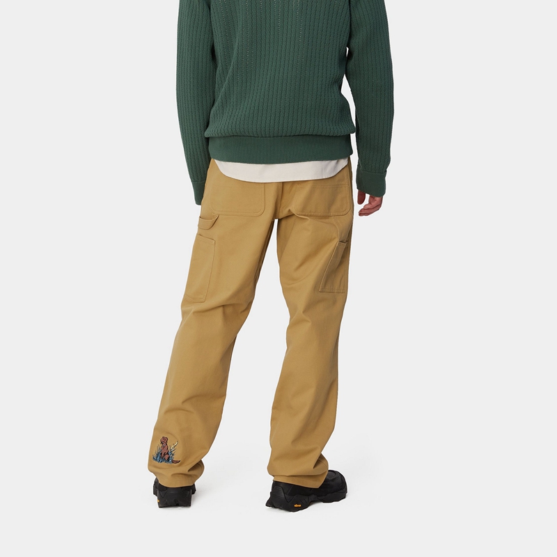 Carhartt Ducks Single Knee Pantolon Erkek Haki | RJX-439605