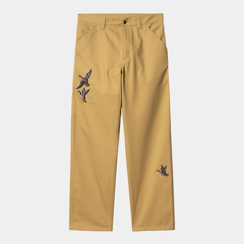 Carhartt Ducks Single Knee Pantolon Erkek Haki | RJX-439605