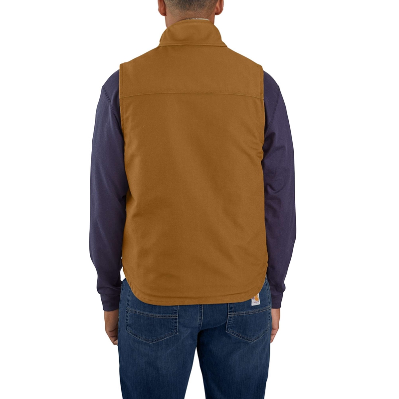 Carhartt Flame-Resistant Duck Sherpa Lined Yelek Erkek Kahverengi | HVZ-265089