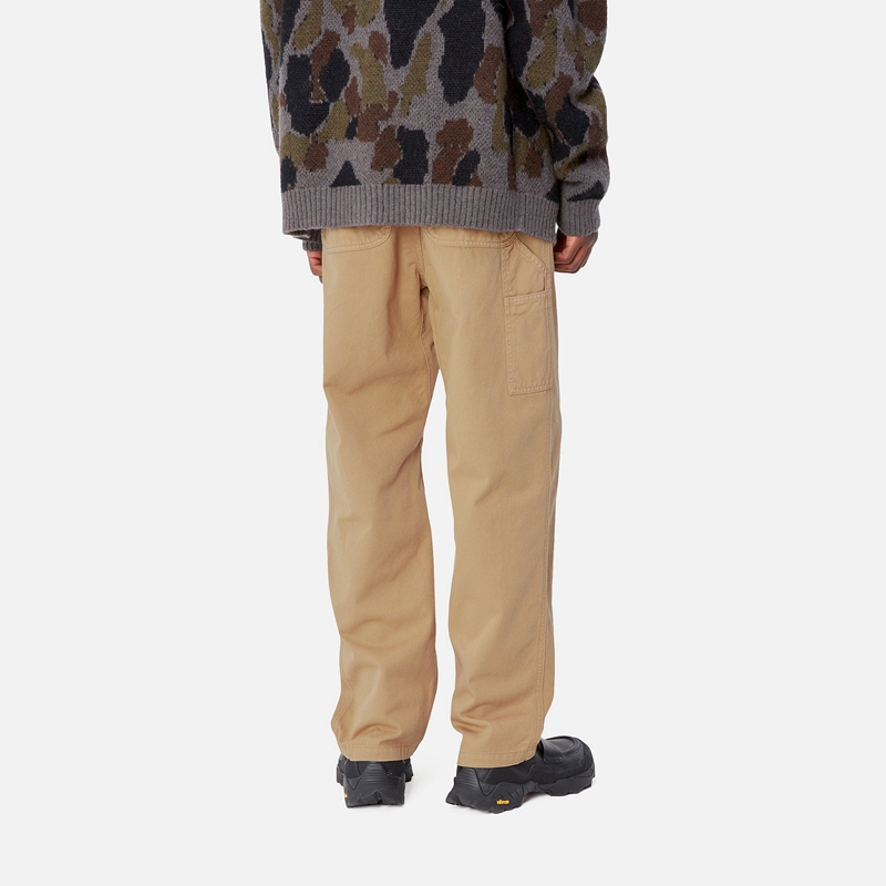 Carhartt Flint Pantolon Erkek Bej Rengi | APG-075361