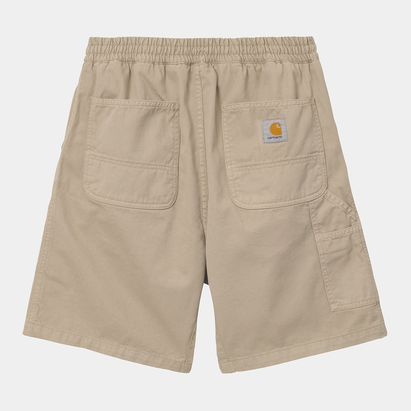 Carhartt Flint Şort Erkek Bej Rengi | QLZ-236804