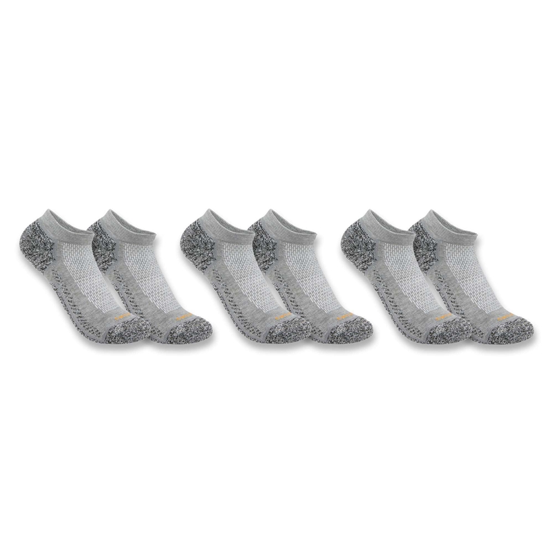 Carhartt Force Midweight Low Cut 3-Pack Socks Kadın Gri | TYK-468597