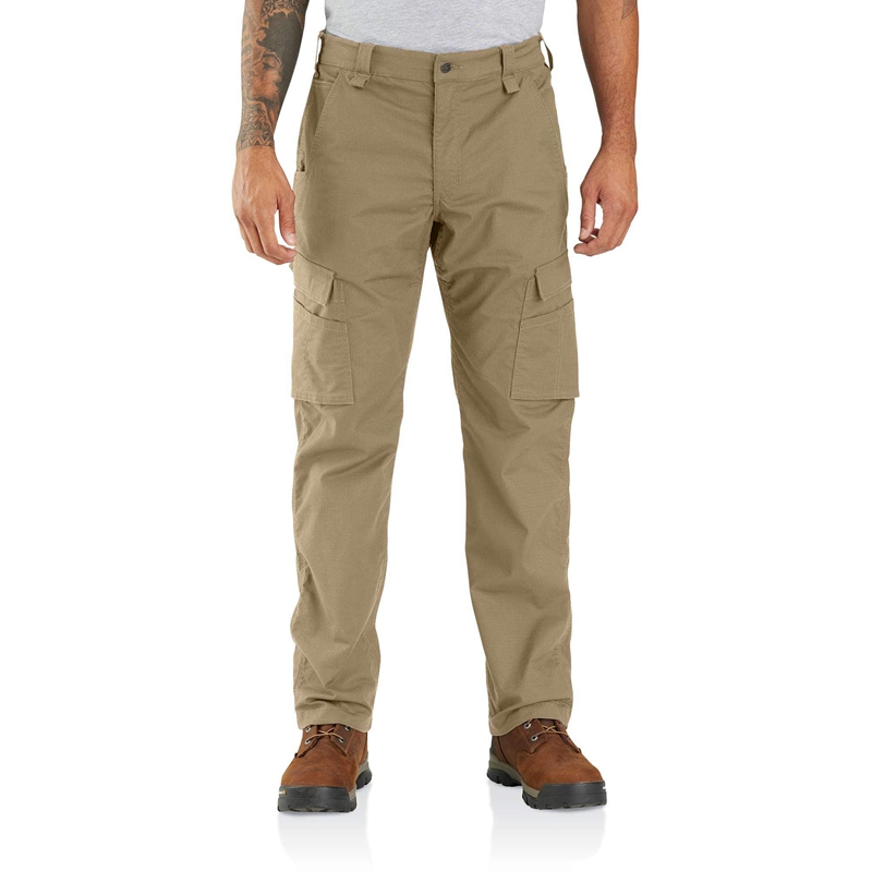 Carhartt Force® Relaxed Fit Ripstop Cargo Iş Pantolonu Erkek Koyu Haki | GRK-613290