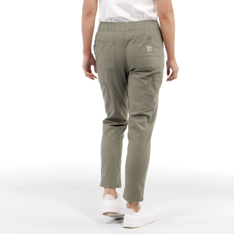 Carhartt Force® Relaxed Fit Ripstop Iş Pantolonu Kadın Zeytin Yeşili | WQX-724513