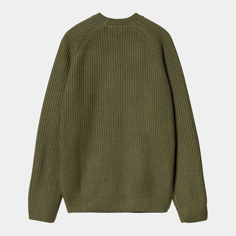 Carhartt Forth Sweatshirt Erkek Yeşil | KON-604517