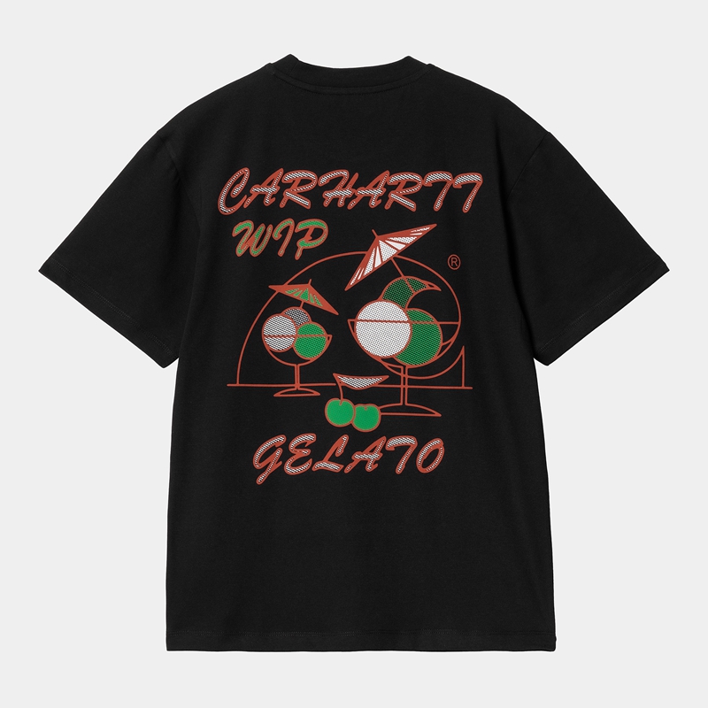 Carhartt Gelato Tişört Kadın Siyah | HRA-718256