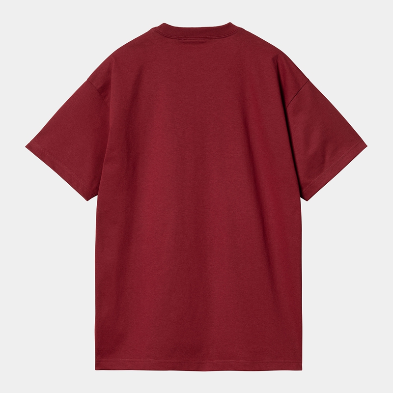 Carhartt Goo Tişört Erkek Bordo | LIA-219745