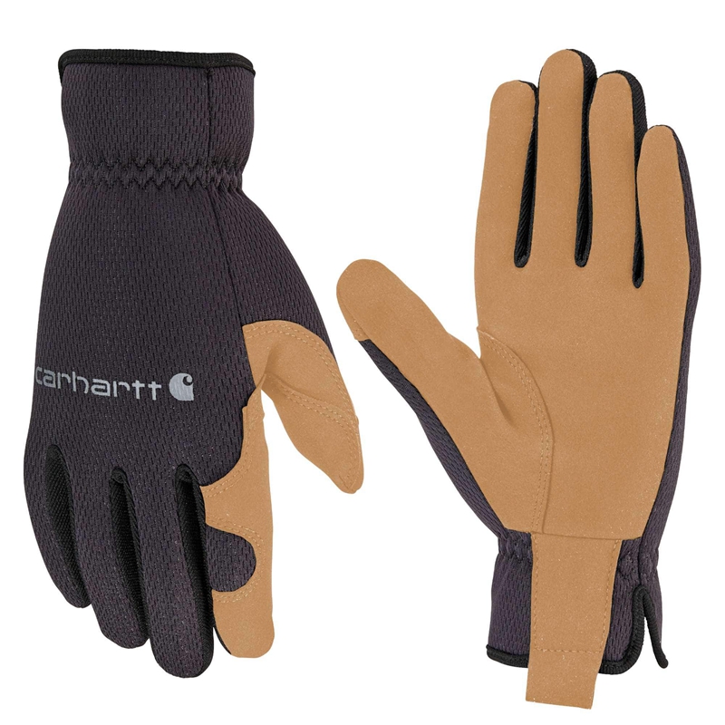 Carhartt High Dexterity Open Cuff Eldiven Erkek Siyah | DTC-712946