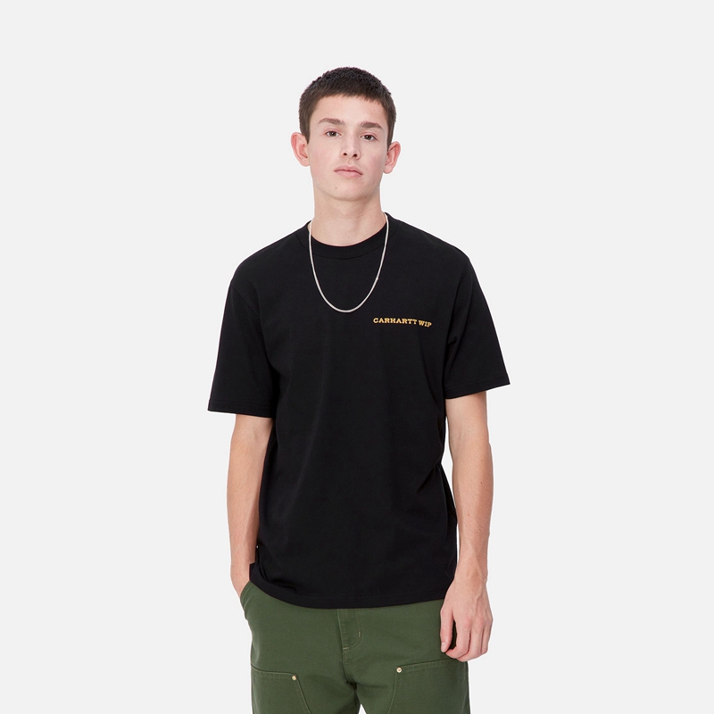 Carhartt Home State Tişört Erkek Siyah | DCQ-138760