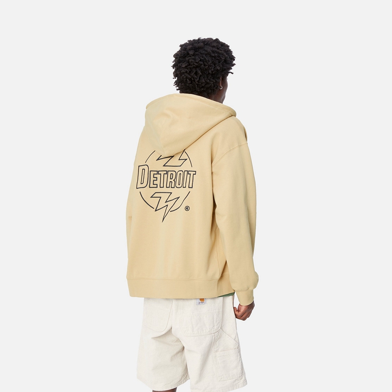 Carhartt Hooded Ablaze Ceket Erkek Haki | CJG-194273