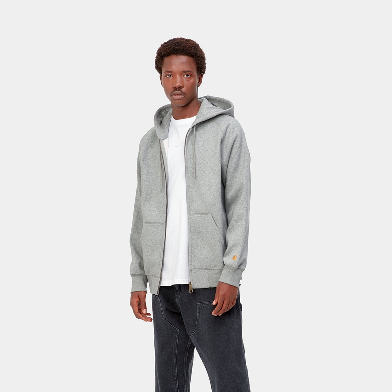 Carhartt Hooded Chase Ceket Erkek Gri | WIM-783504