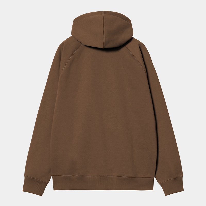 Carhartt Hooded Chase Ceket Erkek Kahverengi | VGQ-589630