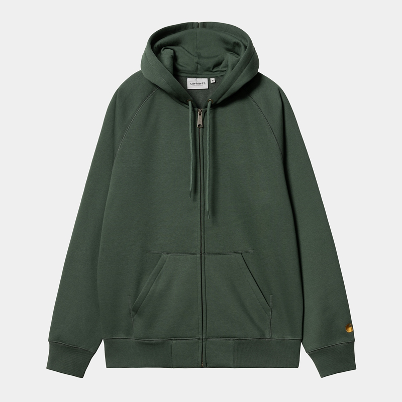 Carhartt Hooded Chase Ceket Erkek Yeşil | LAQ-049371