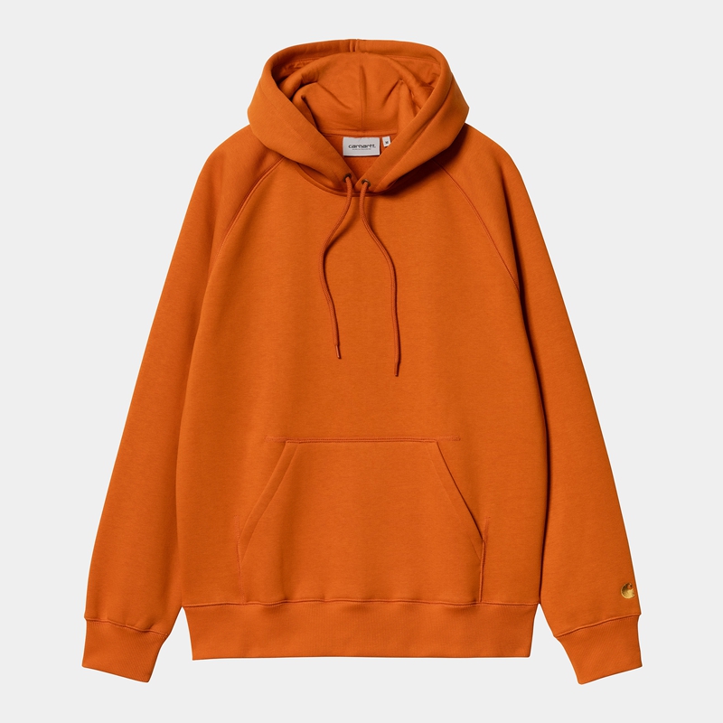 Carhartt Hooded Chase Kapşonlu Erkek Turuncu | QMZ-256430