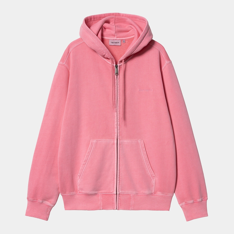 Carhartt Hooded Duster Script Ceket Erkek Pembe | LHS-249638