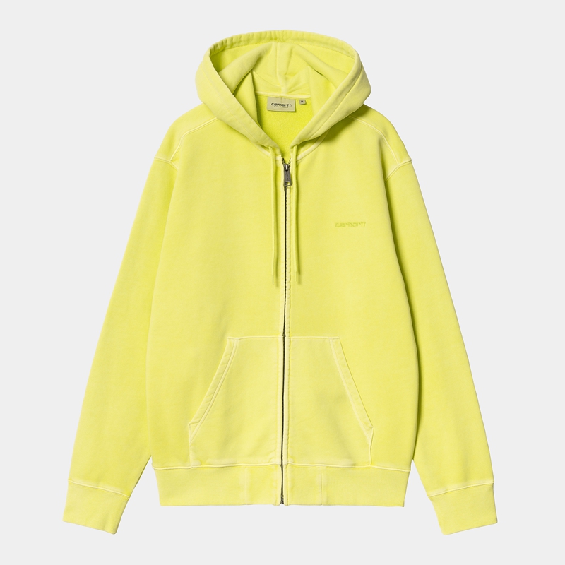 Carhartt Hooded Duster Script Ceket Erkek Sarı | TFG-709546