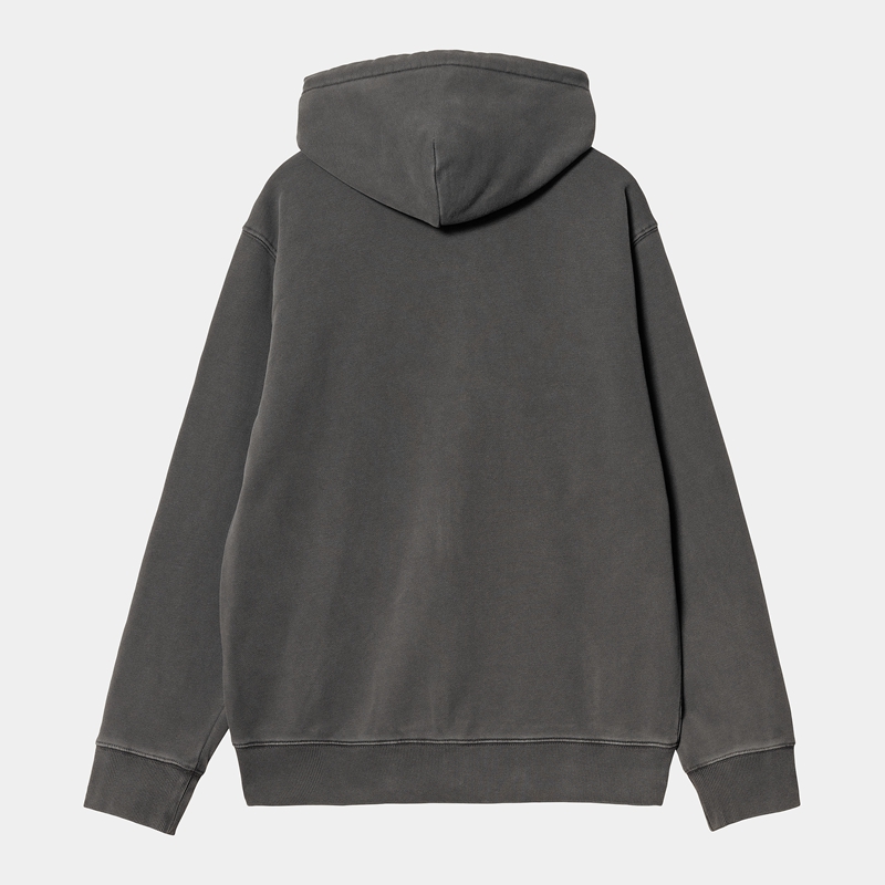 Carhartt Hooded Duster Script Ceket Erkek Koyu Gri | AZN-650742