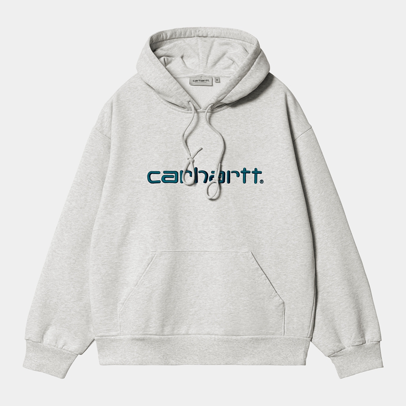 Carhartt Hooded Kapşonlu Erkek Gri | JUH-682054