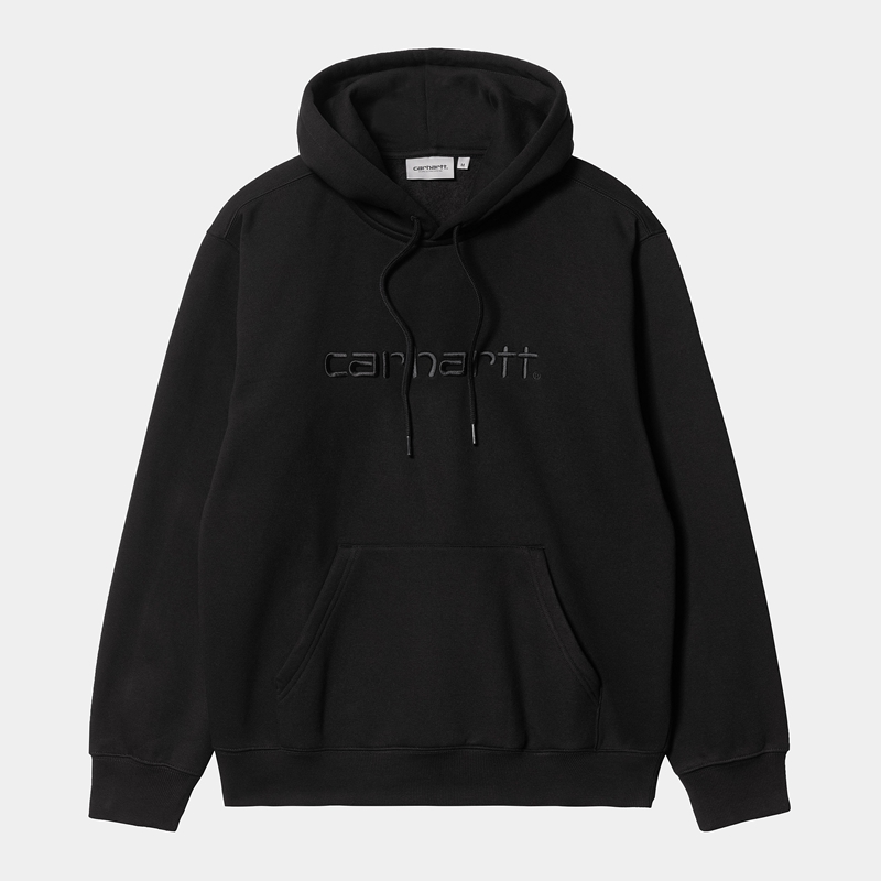 Carhartt Hooded Kapşonlu Erkek Siyah | TUD-708249