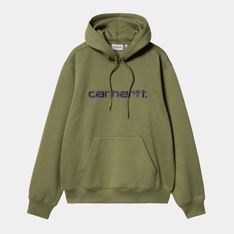 Carhartt Hooded Kapşonlu Erkek Yeşil | RCU-573469