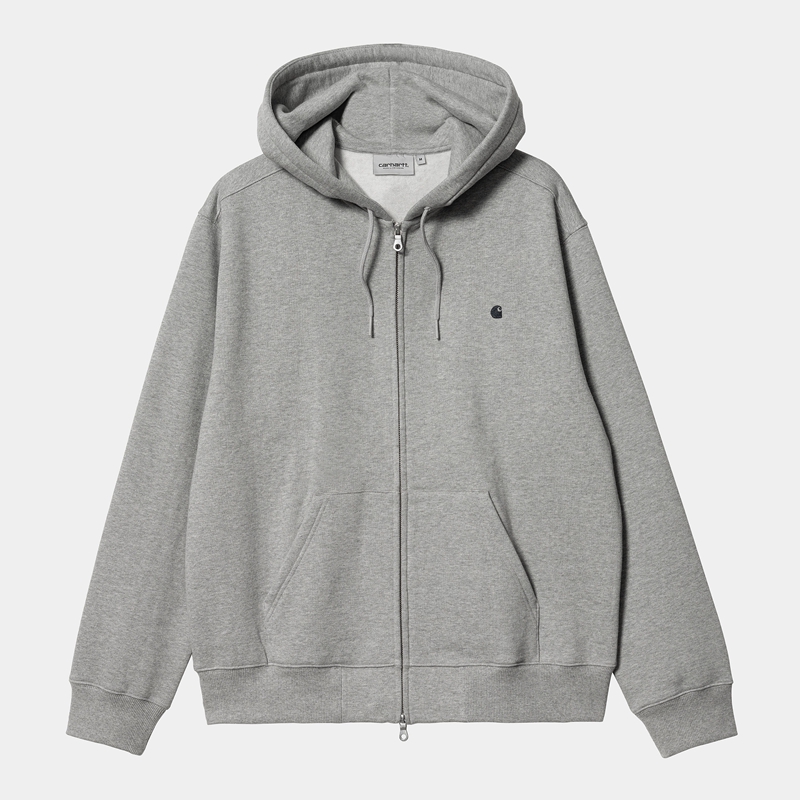 Carhartt Hooded Madison Ceket Erkek Gri | HFA-473502