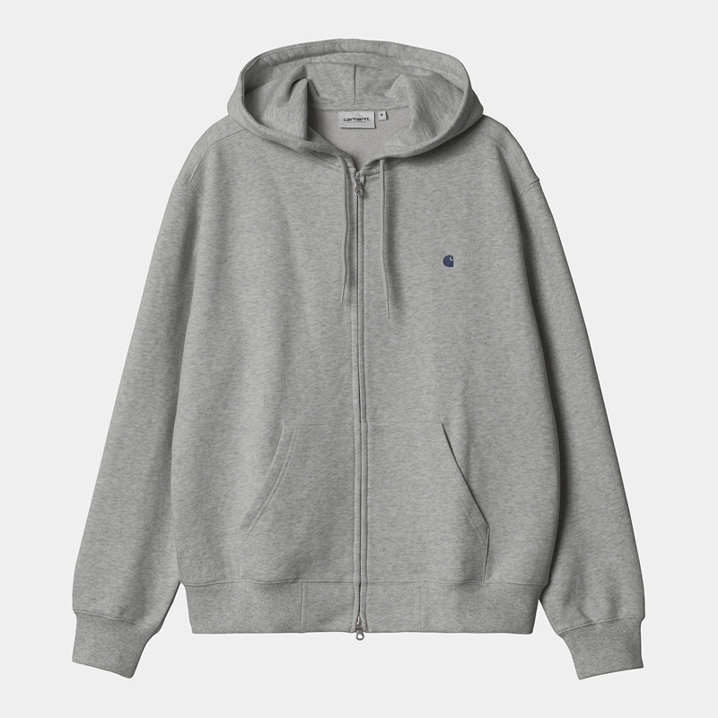 Carhartt Hooded Madison Ceket Erkek Gri | KHW-056927