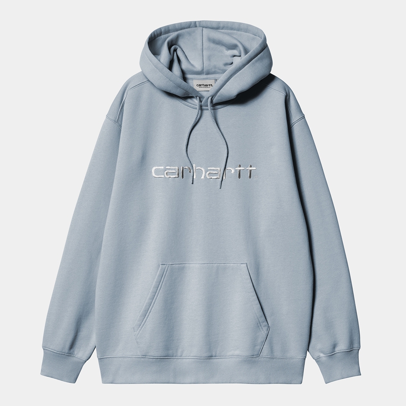 Carhartt Hooded Sweatshirt Kadın Mavi | CXI-793065