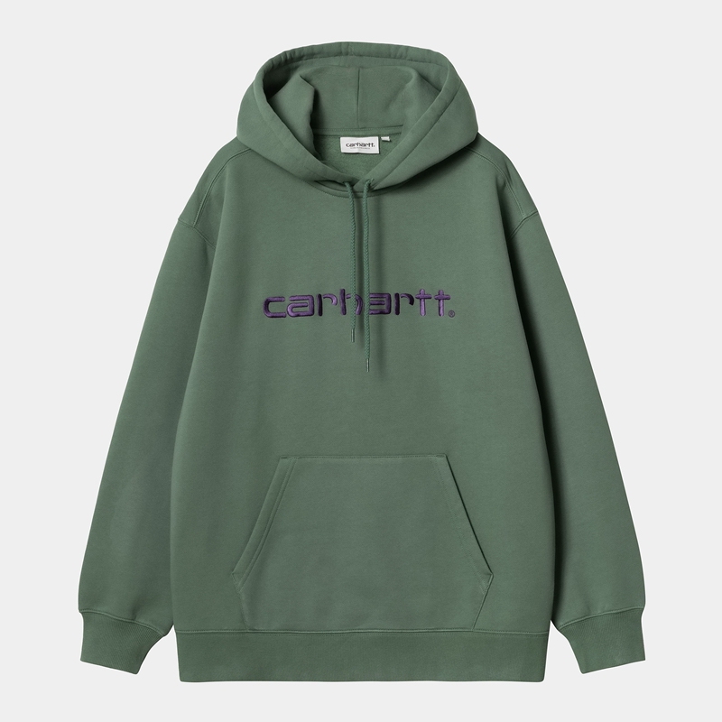 Carhartt Hooded Sweatshirt Kadın Yeşil | OPL-158942