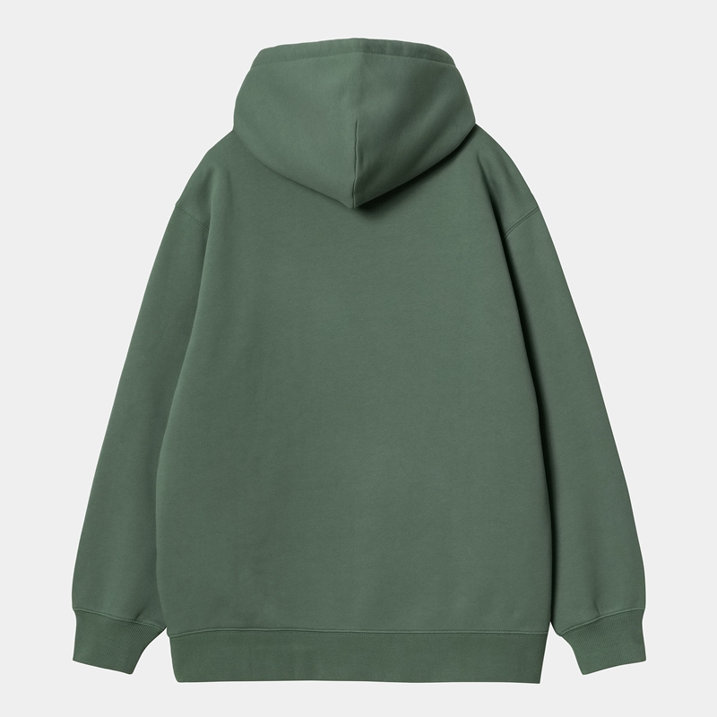 Carhartt Hooded Sweatshirt Kadın Yeşil | OPL-158942