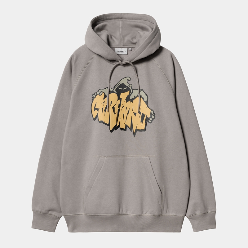 Carhartt Hooded Yute Kapşonlu Erkek Gri | MDI-492816