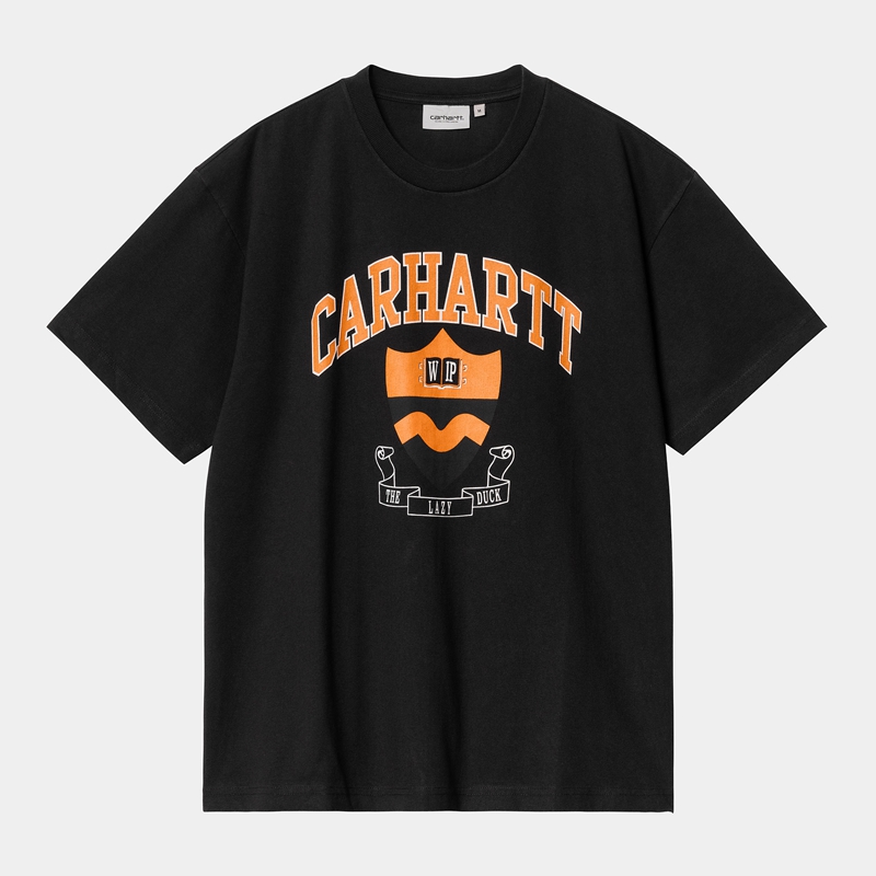 Carhartt Lazy Duck Academy Tişört Erkek Siyah | XQJ-712348