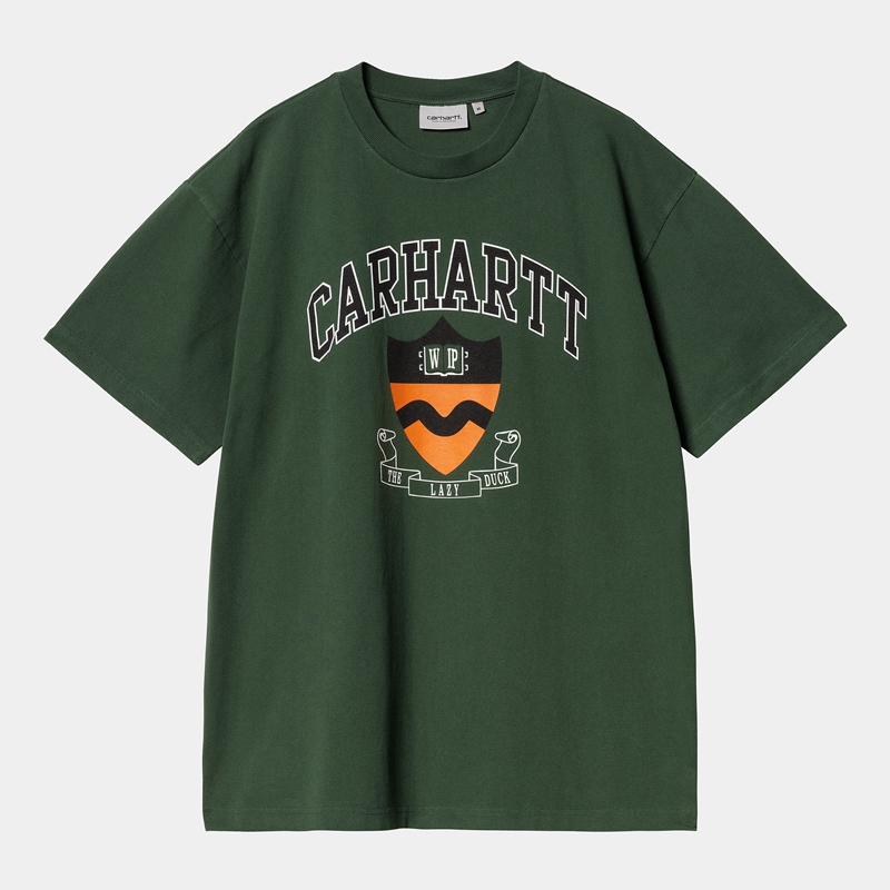 Carhartt Lazy Duck Academy Tişört Erkek Yeşil | YTC-074219